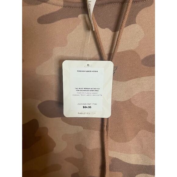 Fabletics Women's Forever Fleece Camo Hoodie‎ Size 4X NWT - Picture 8 of 8